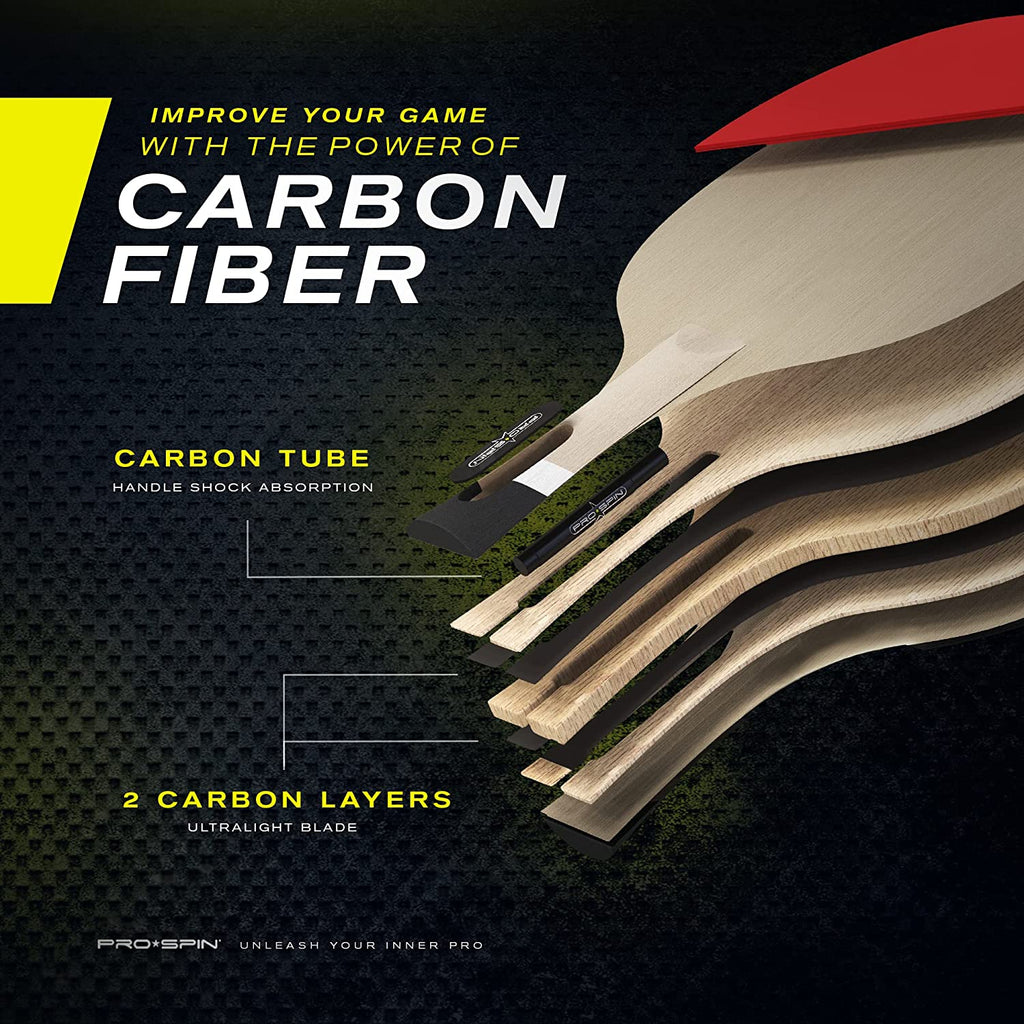 Carbon Fiber Ping Pong Paddle Table Tennis Racket Y483835