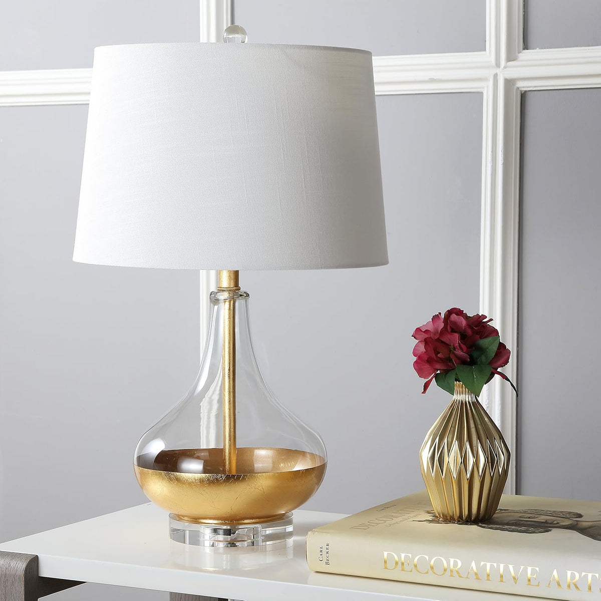 Gold Leaf Glass LED Table Lamp S87283