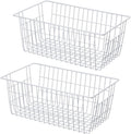 17.5" 2Packs Wire Metal Freezer Organizer Bins O167