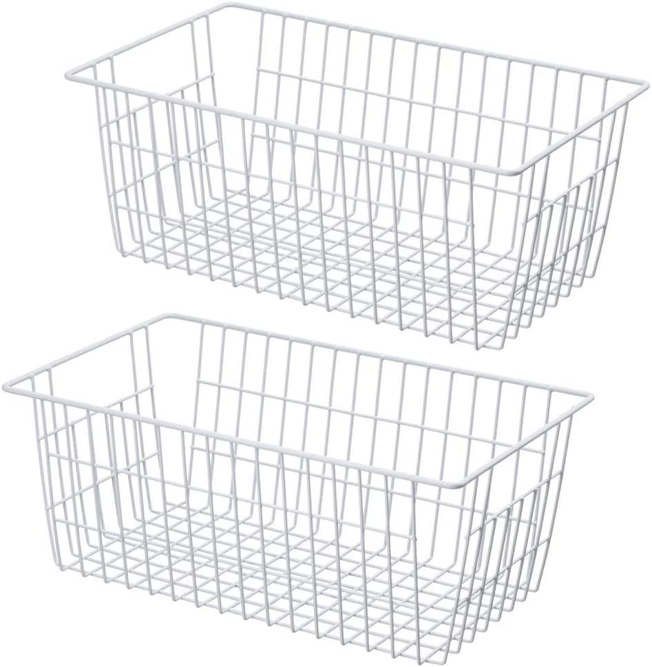17.5" 2Packs Wire Metal Freezer Organizer Bins O167