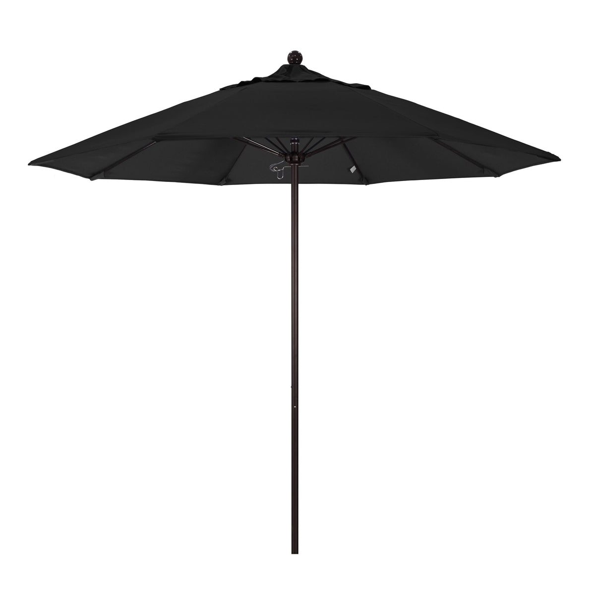 9 Ft Fiberglass Market Umbrella Pulley Open Bronze T905045