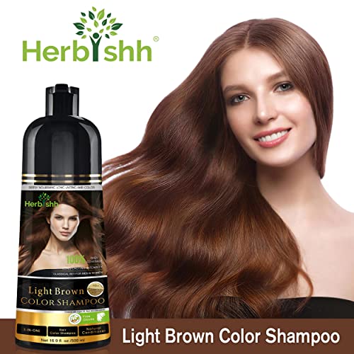 Dark Brown 500 Ml Hair Color Shampoo W1460