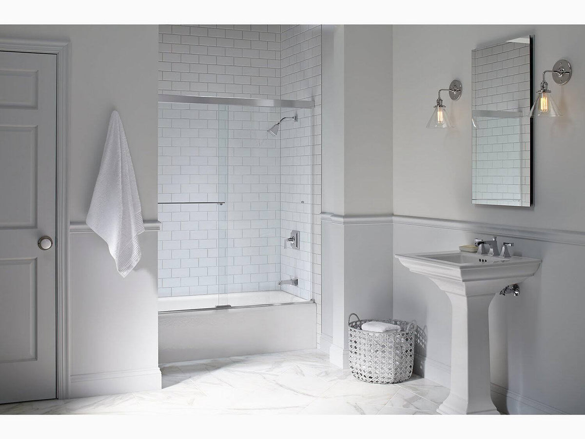 24 In. Pedestal Bathroom Sink with 8 In. Widespread Faucet Holes J2805
