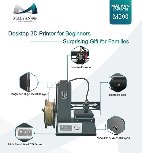 Mini 3D Printer, Fully Assembled, Printing Size 120x120x120mm C581