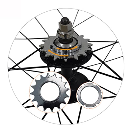 700c 40mm Rims Single Speed Fixed Gear Wheelset V Brake 13 Teeth 32/36H Hub Set A109
