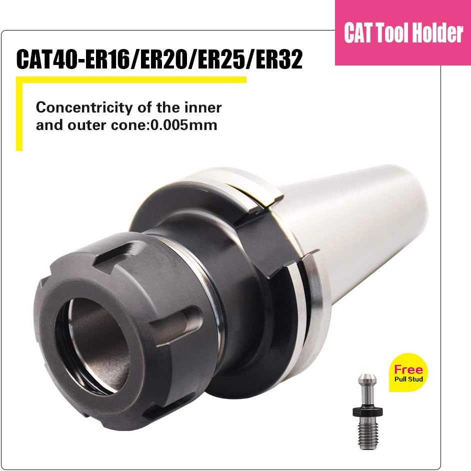 CAT40 ER32 70mm Tool Holder with Pull Studs and Collet Chuck D522072