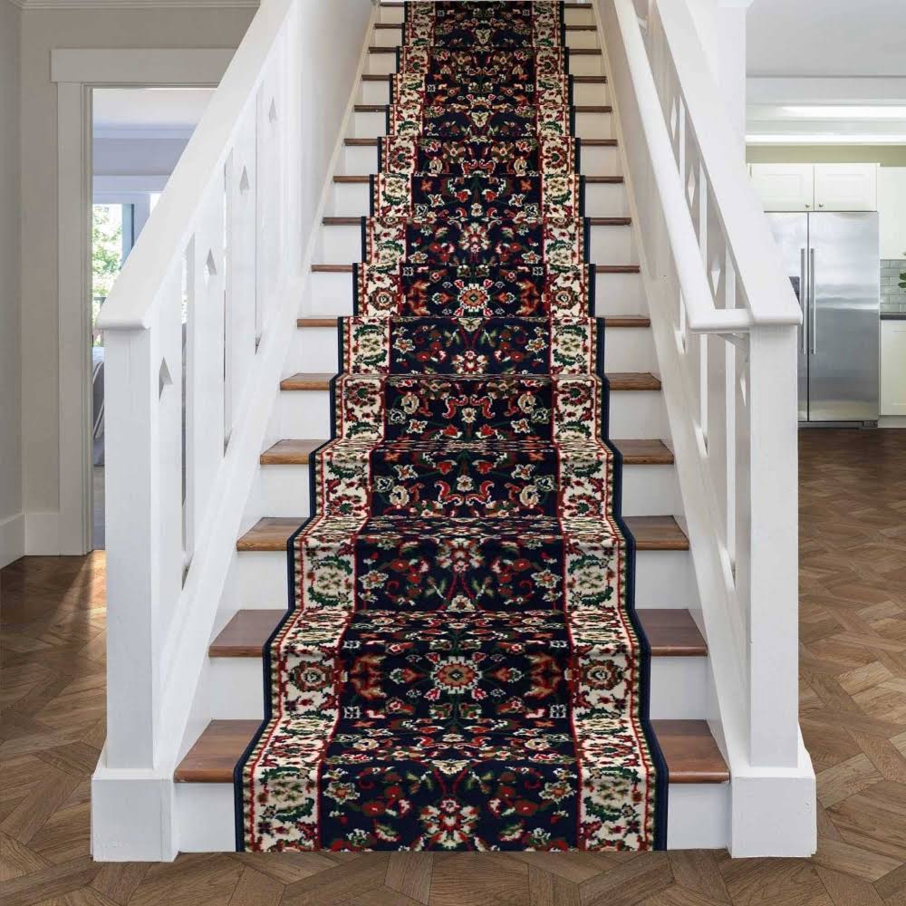 Persian Blue Stair Carpet Runner 35 foot R67132