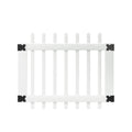 White Vinyl Picket Fence Gate Z27996