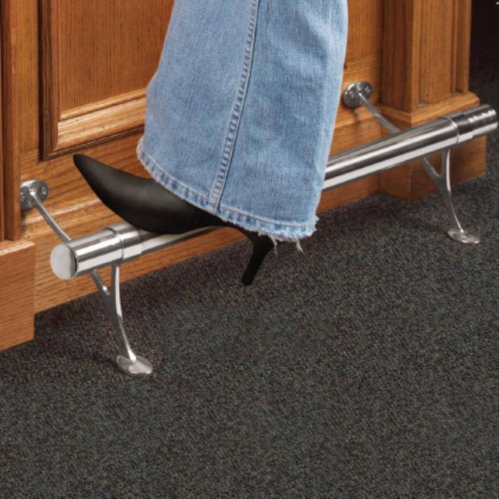 Satin Brushed Solid Stainless Steel Bar Foot Rail Kit B65239
