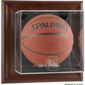 Brown Framed Wall-Mountable Basketball Display Case R1665