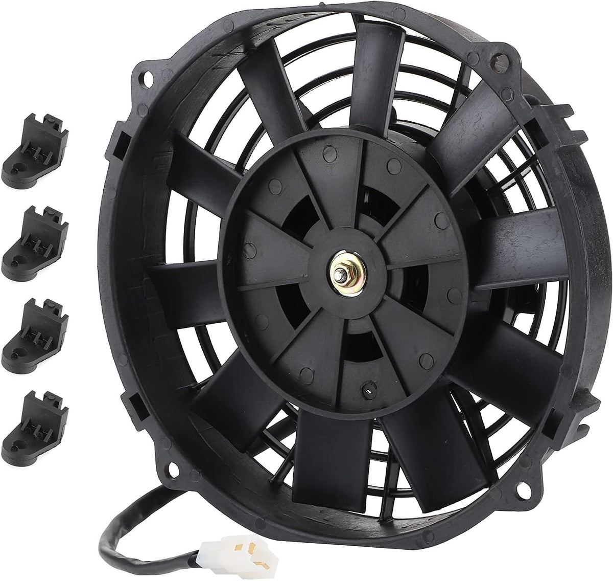 8in Slim Electric Cooling Fan Radiator 24V 80W 600CFM Pack of 2 N6895