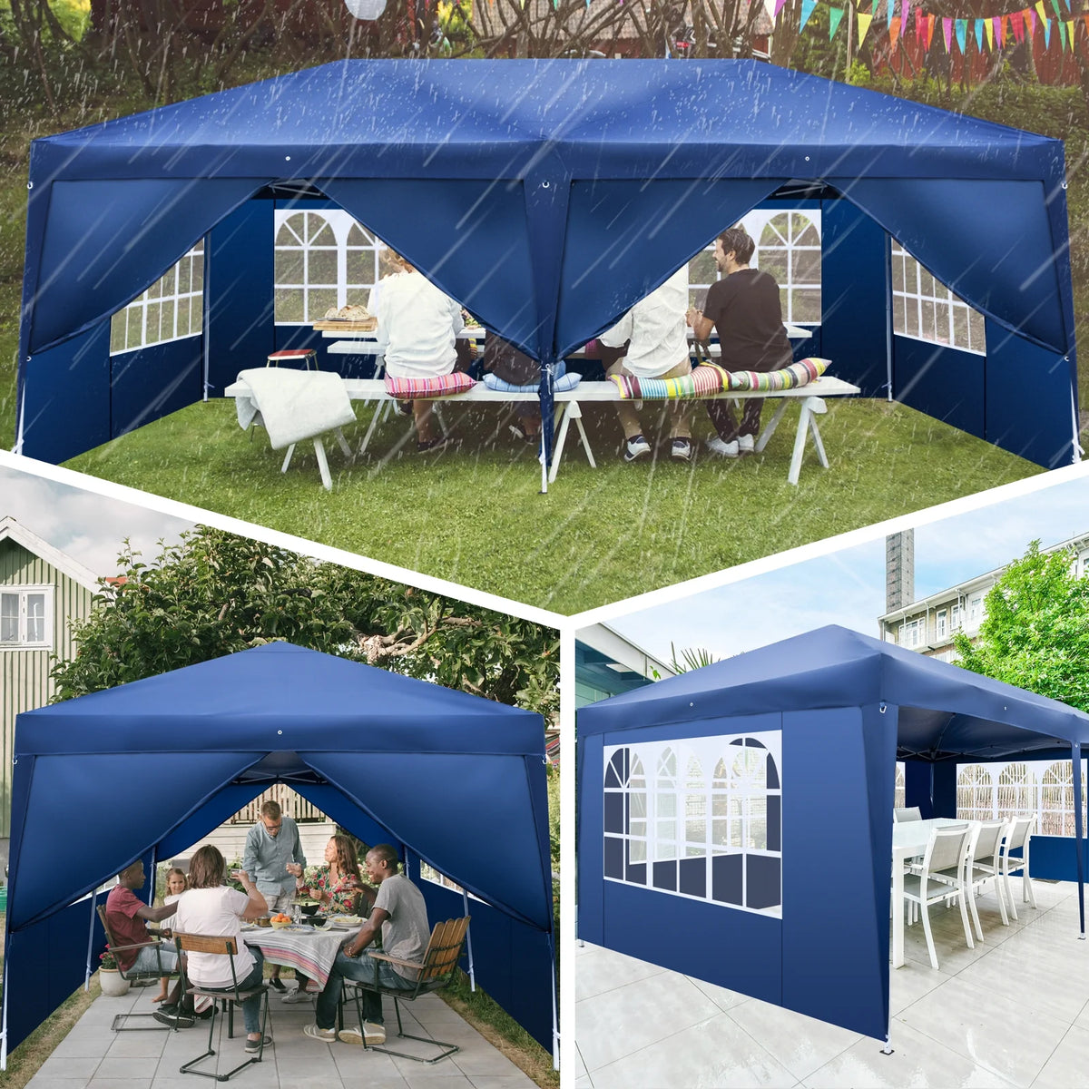 10'x20' Pop Up Canopy Tent with Carry Bag E991