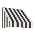 Black/White Stripe Acrylic Fixed Awning H139