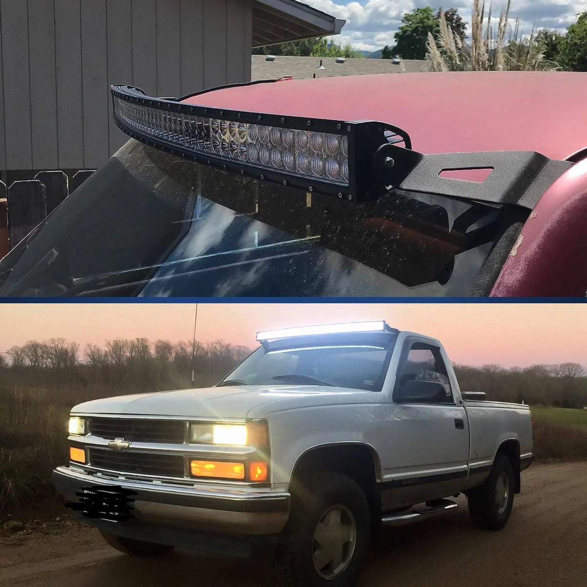 50Inch 2PCS Curved LED Light Bar Bracket Q29657