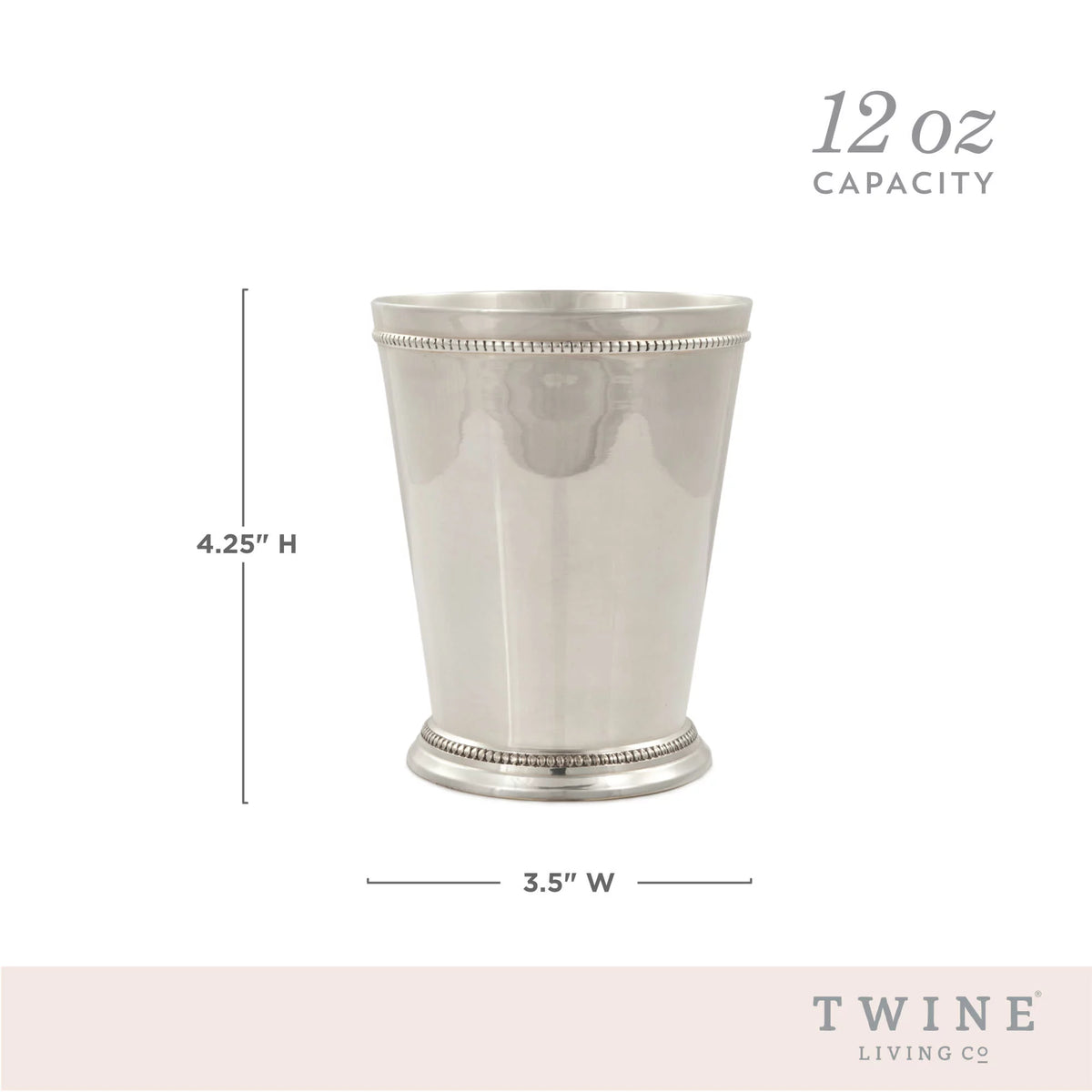 Mint Julep Cup, Set of 1, 12oz, Silver S389