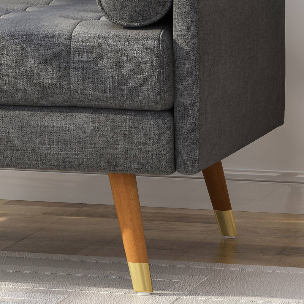 Light Gray Fabric Club Chair I555