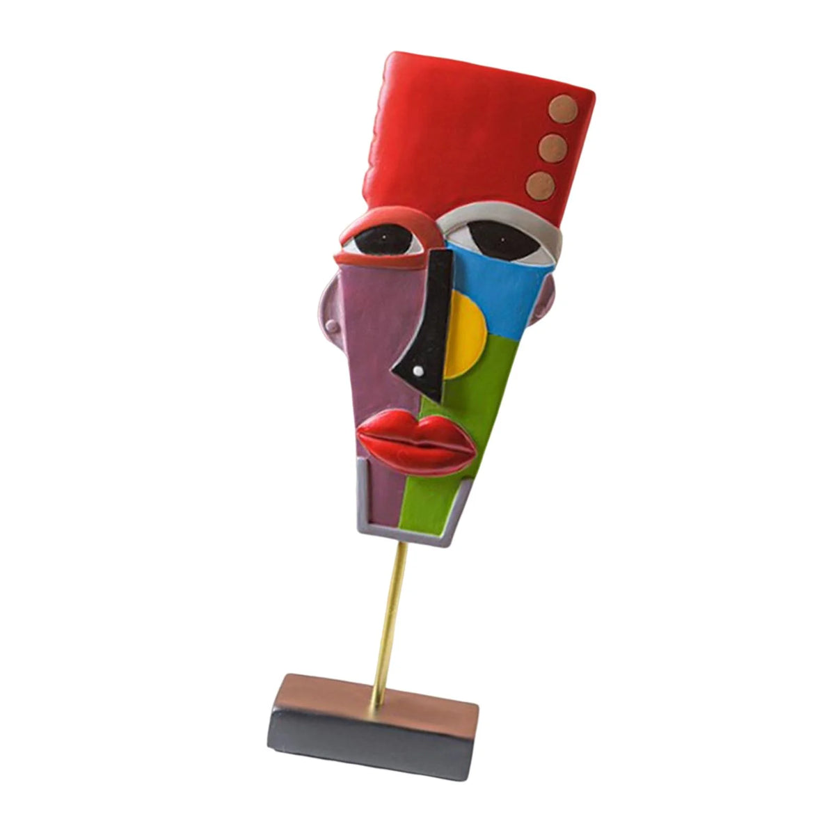 Modern Abstract Human Face Statue A63718
