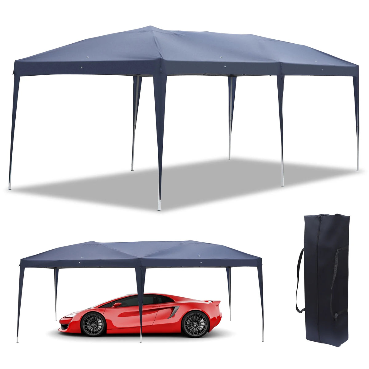 10'x20' Pop Up Canopy Tent with Carry Bag E991