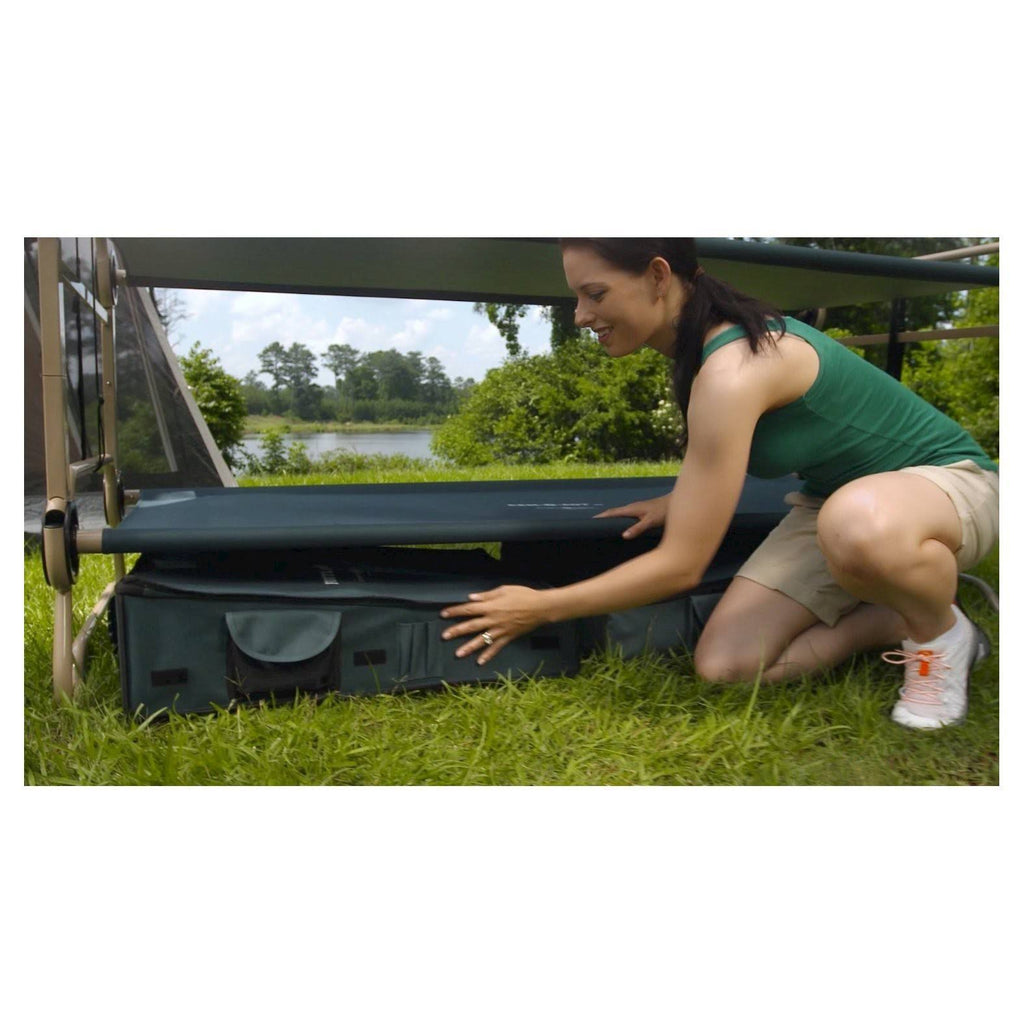 CamOBunk Large with 2 Organizers Cabinets - Green - Camping I800722