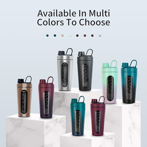 28 oz Stainless Steel Protein Shaker Bottle V105291