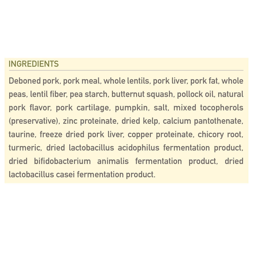 25 lbs Pork & Squash Dry Dog Food M74510