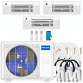 27,000 BTU 3 Zone Ceiling Cassette Ductless Air Conditioner and Heat Pump F5053