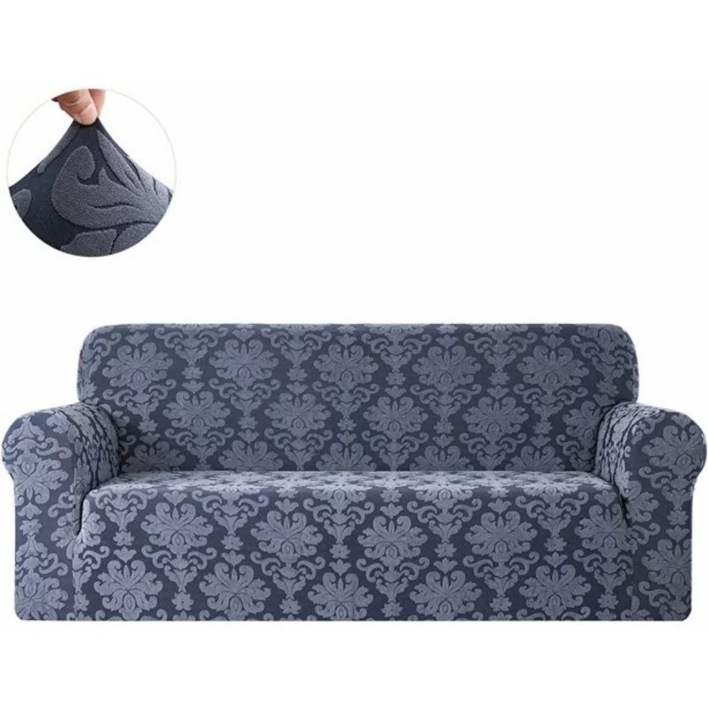 Jacquard Damask Stretch Sofa Cover Loveseat E405
