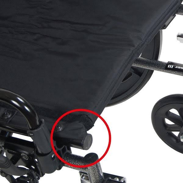 Lightweight Dual Axle Wheelchair with Adjustable Detachable Arms, Elevating Leg Rests, 20x22 F1142