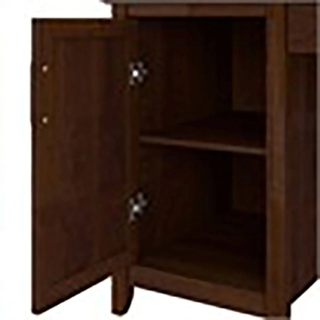 Wood Computer Desk with Storage Cabinet Y65144