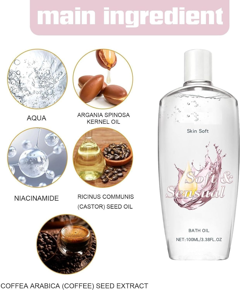 2PCS Skin Bath Oil A58225