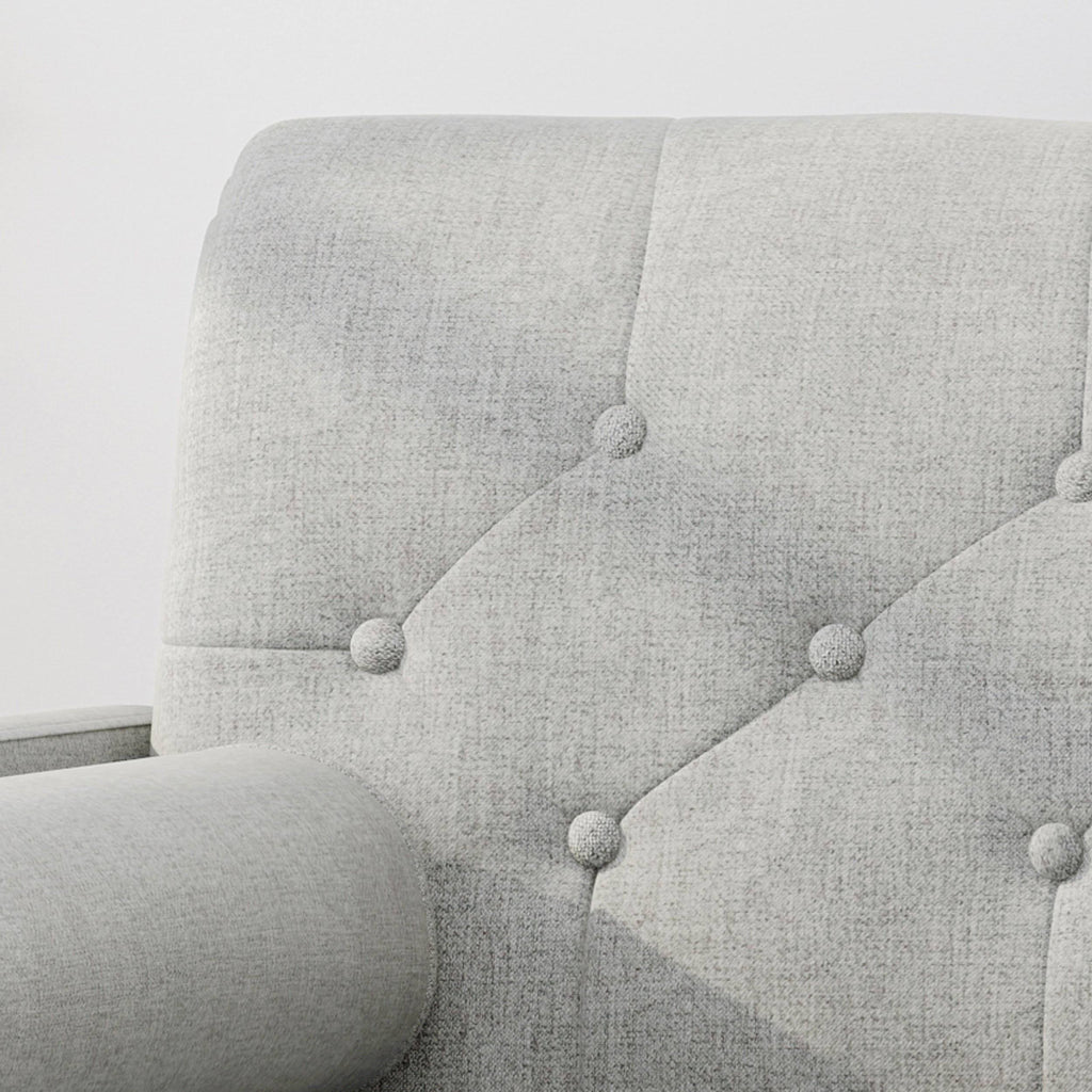 Light Gray Fabric Club Chair I555
