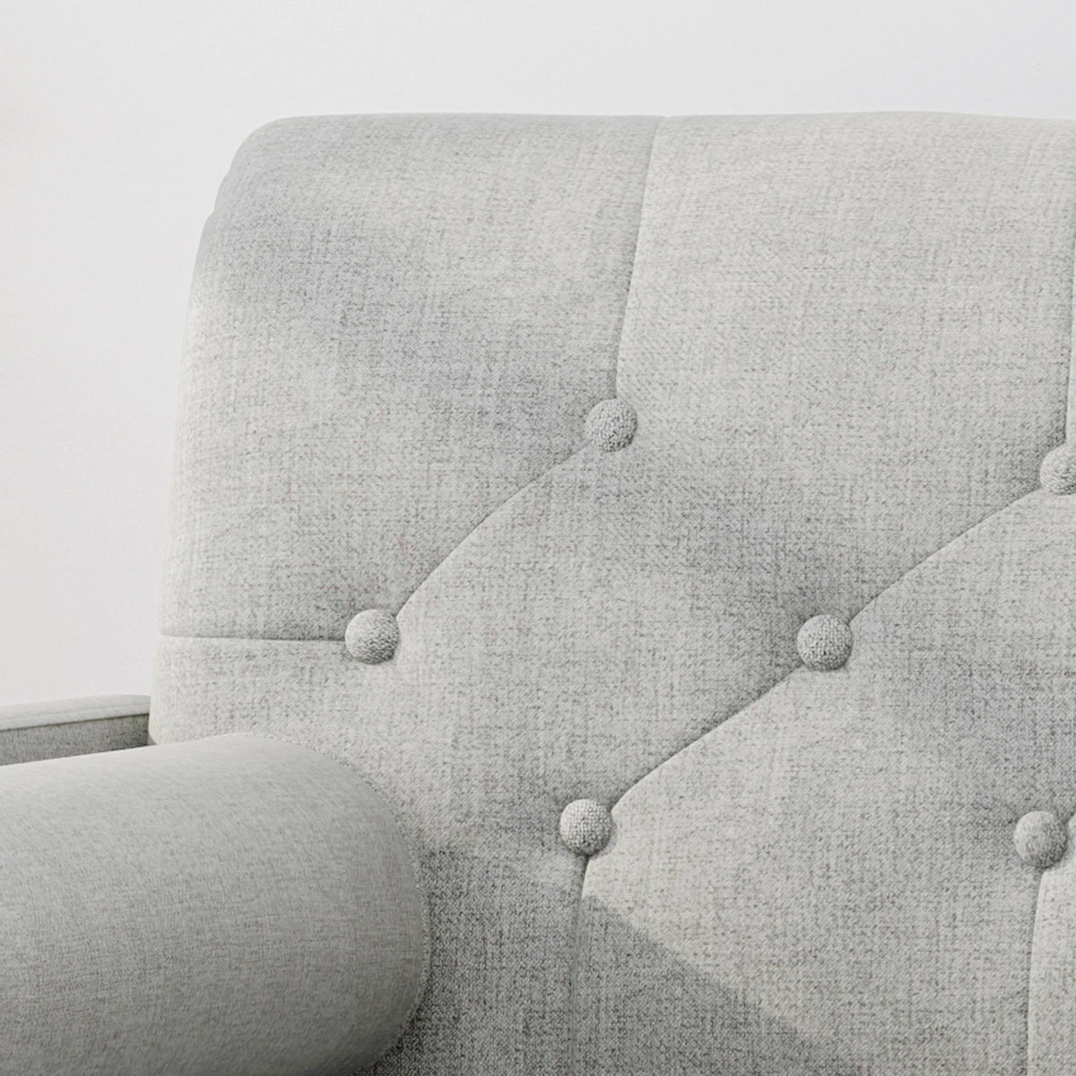 Light Gray Fabric Club Chair I555