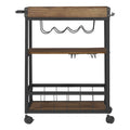 3-Tier Wood Metal Kitchen Cart K1489