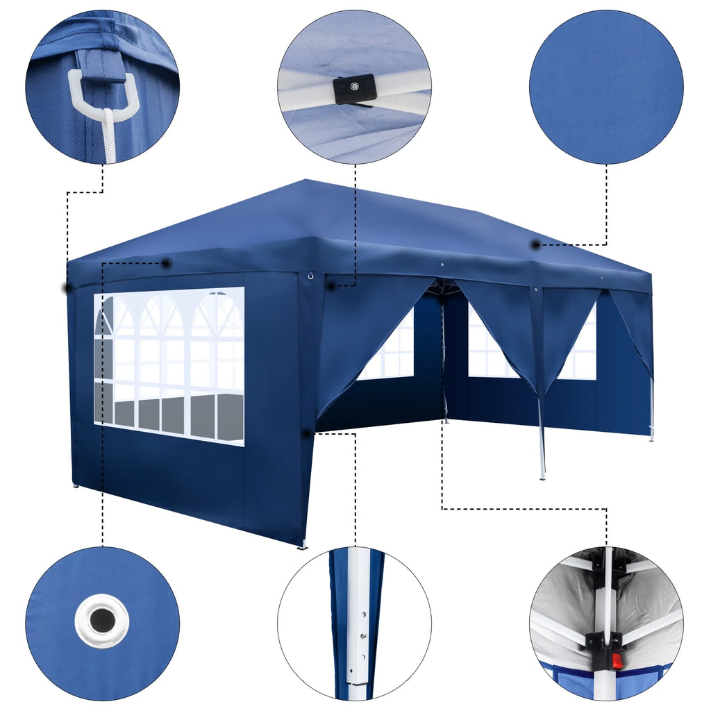 10'x20' Pop Up Canopy Tent with Carry Bag E991