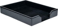Black Bonded Leather Letter Tray K7448
