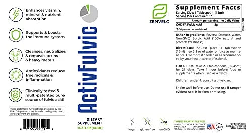 Fulvic Acid Liquid Supplement E657356