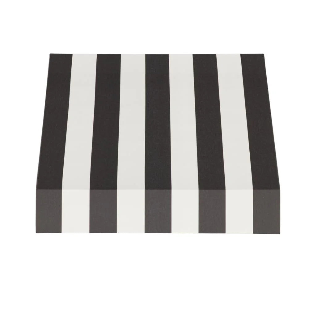 Black/White Stripe Acrylic Fixed Awning H139