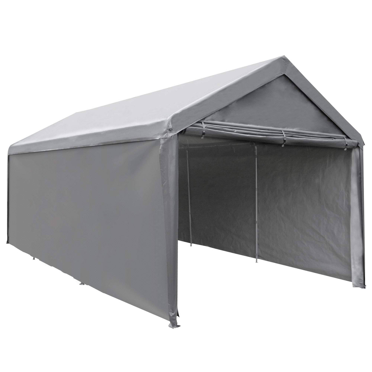 10 x 20 ft Heavy Duty Portable Carport Canopy Dark Grey P6567