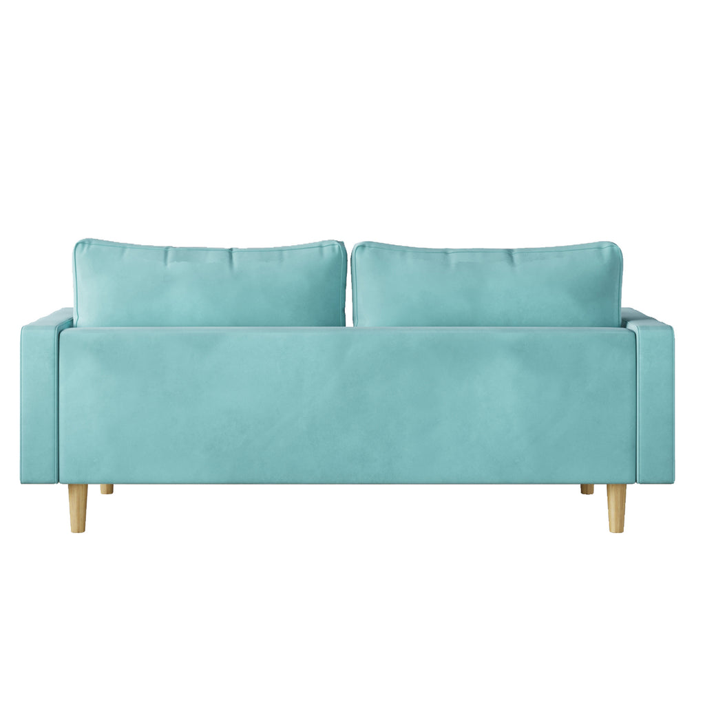 Modern Green Velvet Double Seat Sofa Z6501