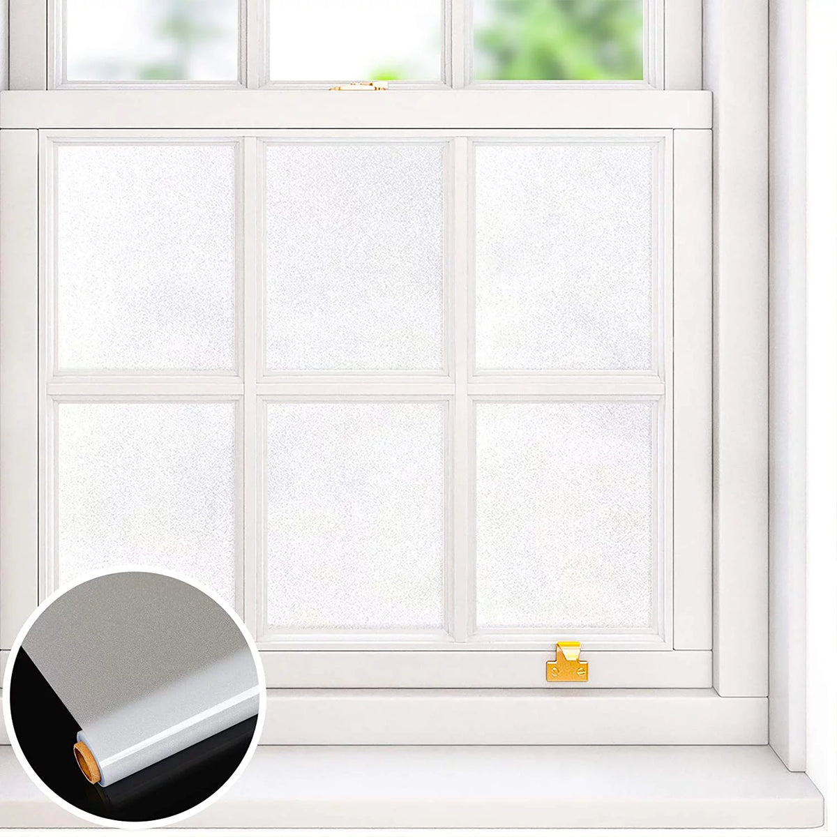 Matte White Frosted Window Privacy Film 15.7''x354'' R474