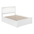 White Full Storage Platform Bed V6302