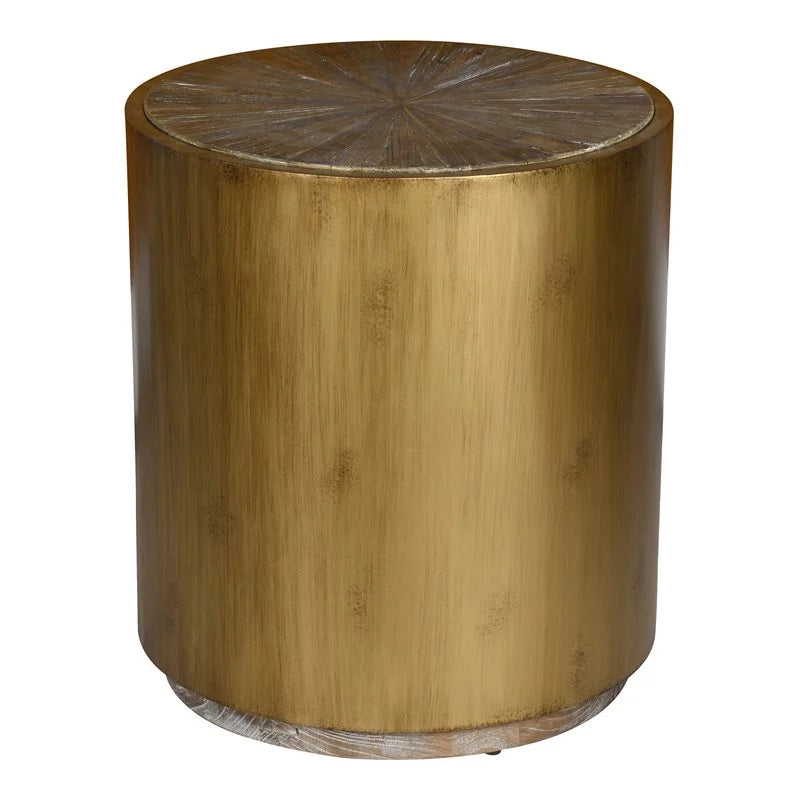 Wood and Metal End Table Set of 2 H660221