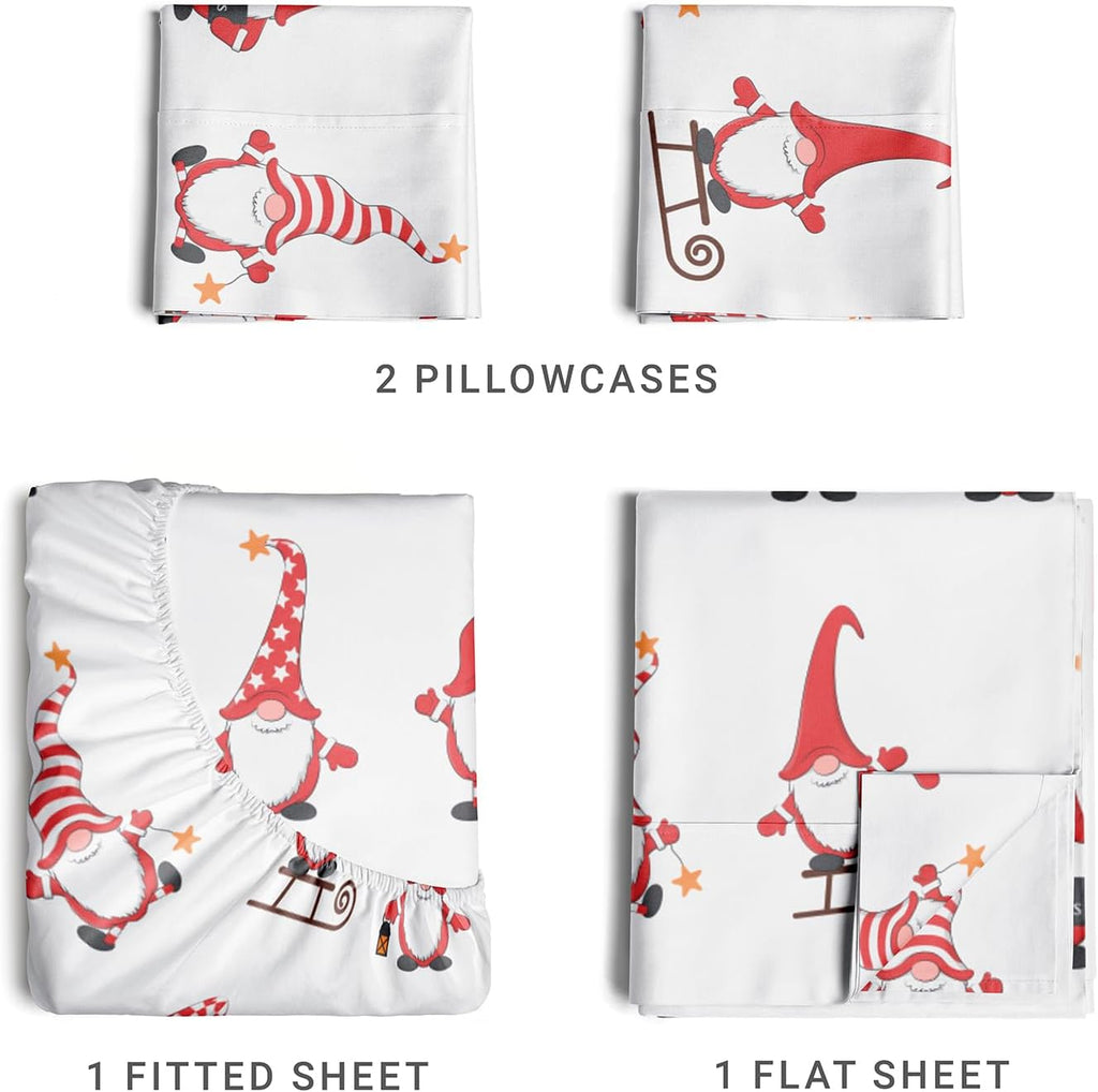 4 Piece Deep Pocket Christmas Sheet Set X38882
