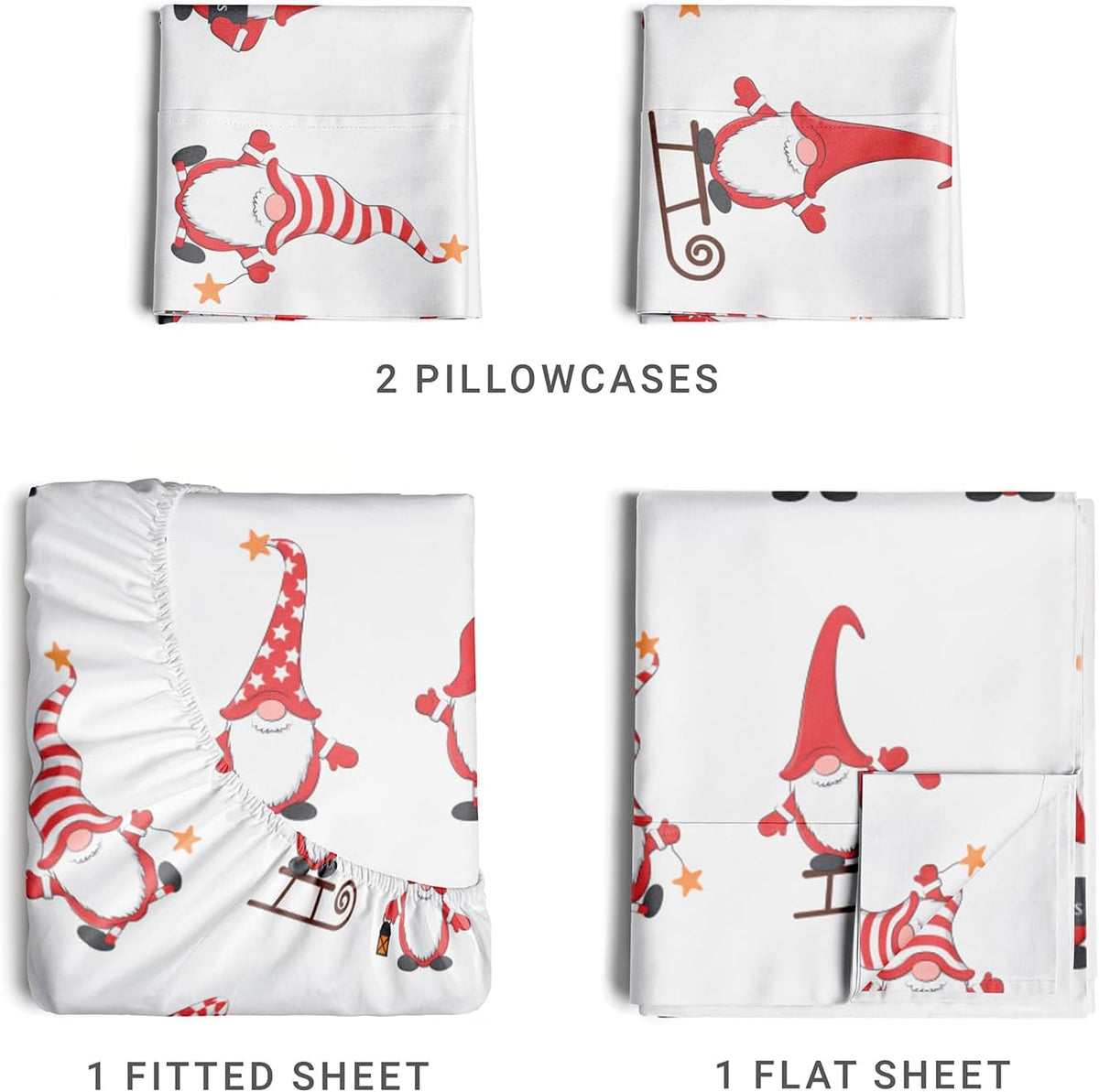 4 Piece Deep Pocket Christmas Sheet Set X38882