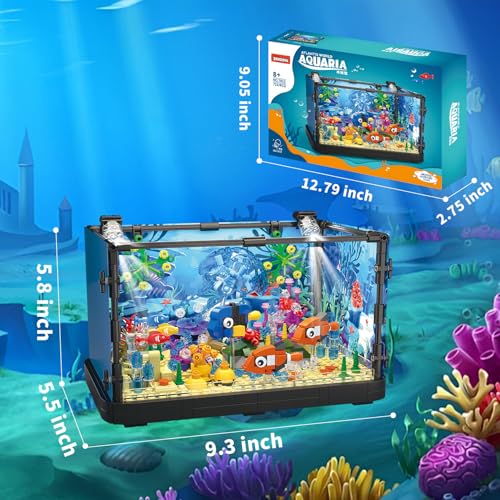 725 Pcs Lighting Aquarium Building Kits A11720