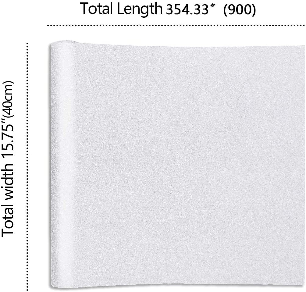 Matte White Frosted Window Privacy Film 15.7''x354'' R474