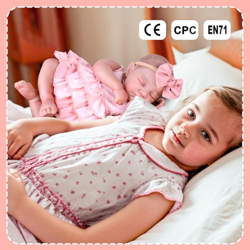 20'' Realistic Vinyl Baby Doll with Outfit Set Q6518