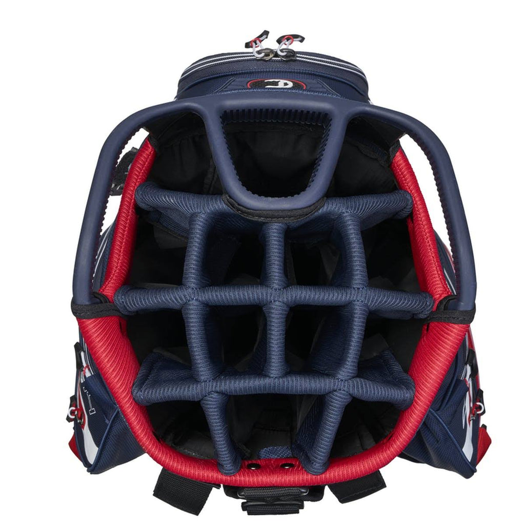 Golf Cart Bag White Navy Flag F256