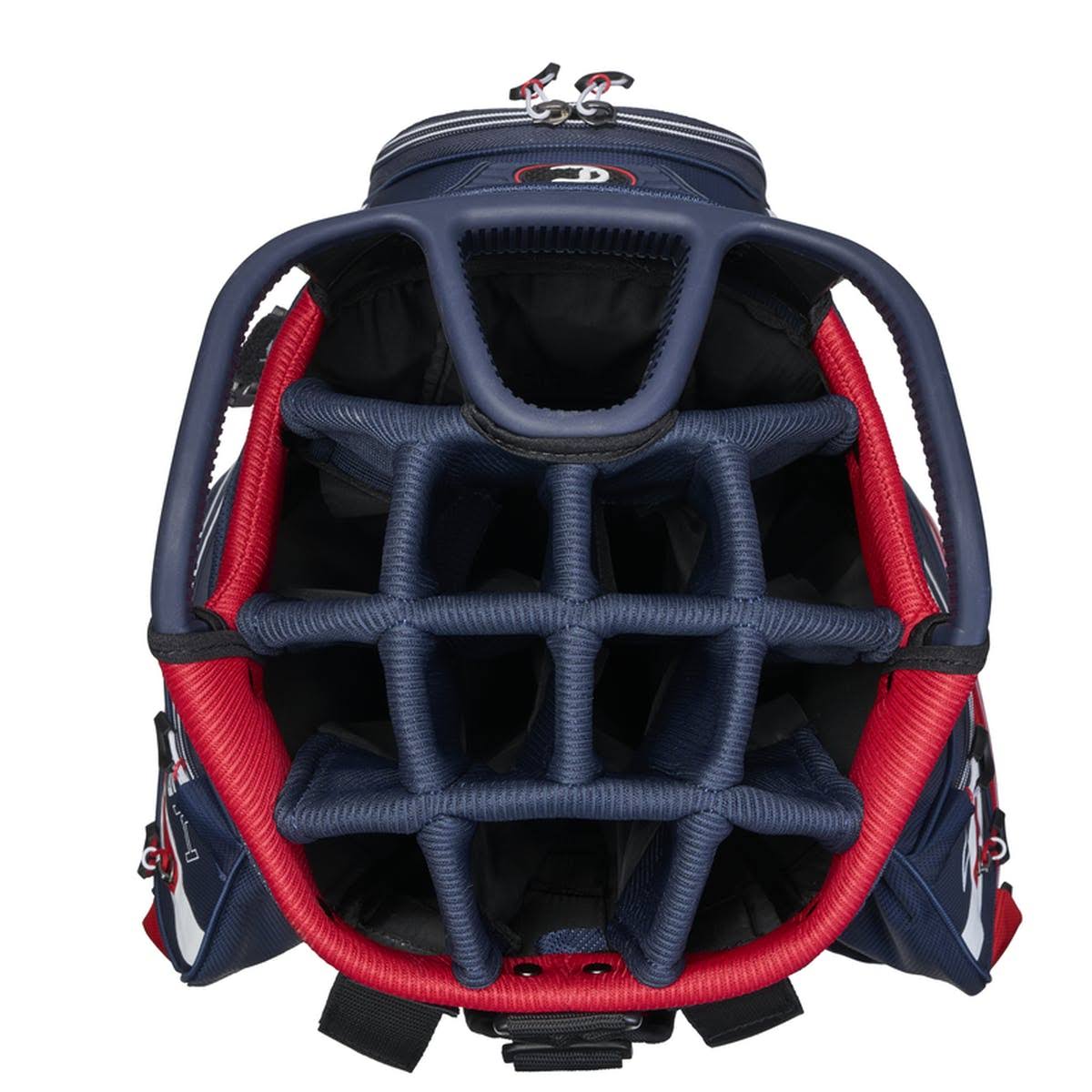 Golf Cart Bag White Navy Flag F256