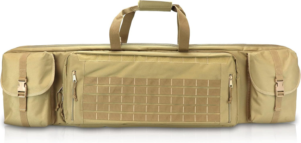 Tactical Double Rifle Case with Pistol Storage P1444